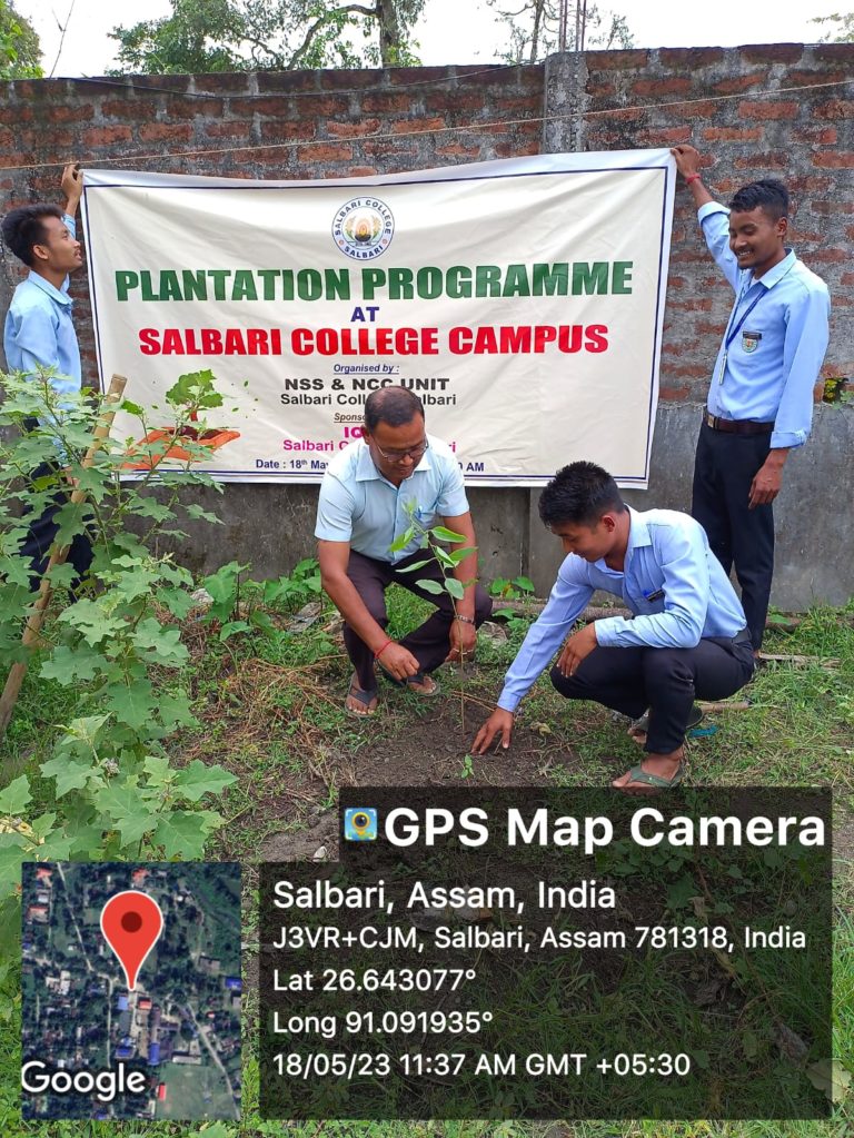 in-campus plantation program is also organised under the aegis of NCC
