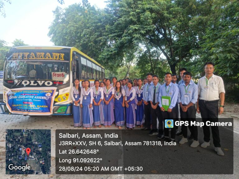 exposure visit of students from Salbari College to Assam Legislative Assembly on 28.08.2024